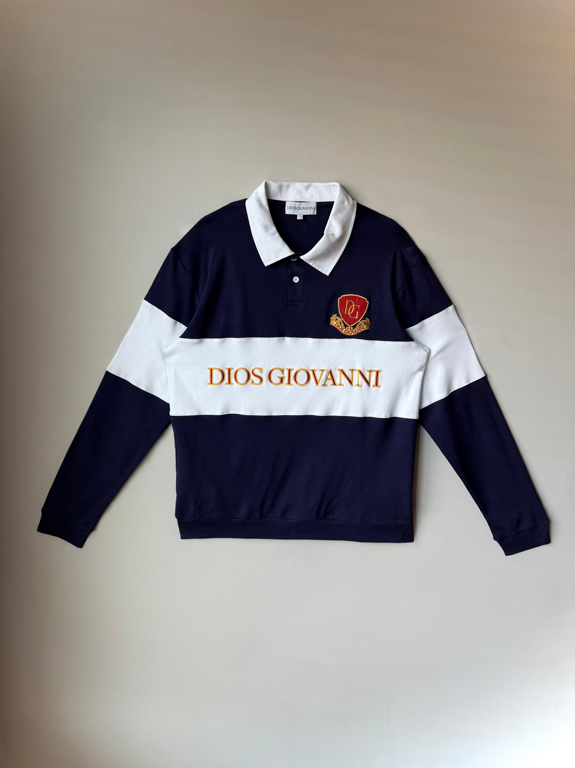 RUGBY POLO SHIRT - INDIGO