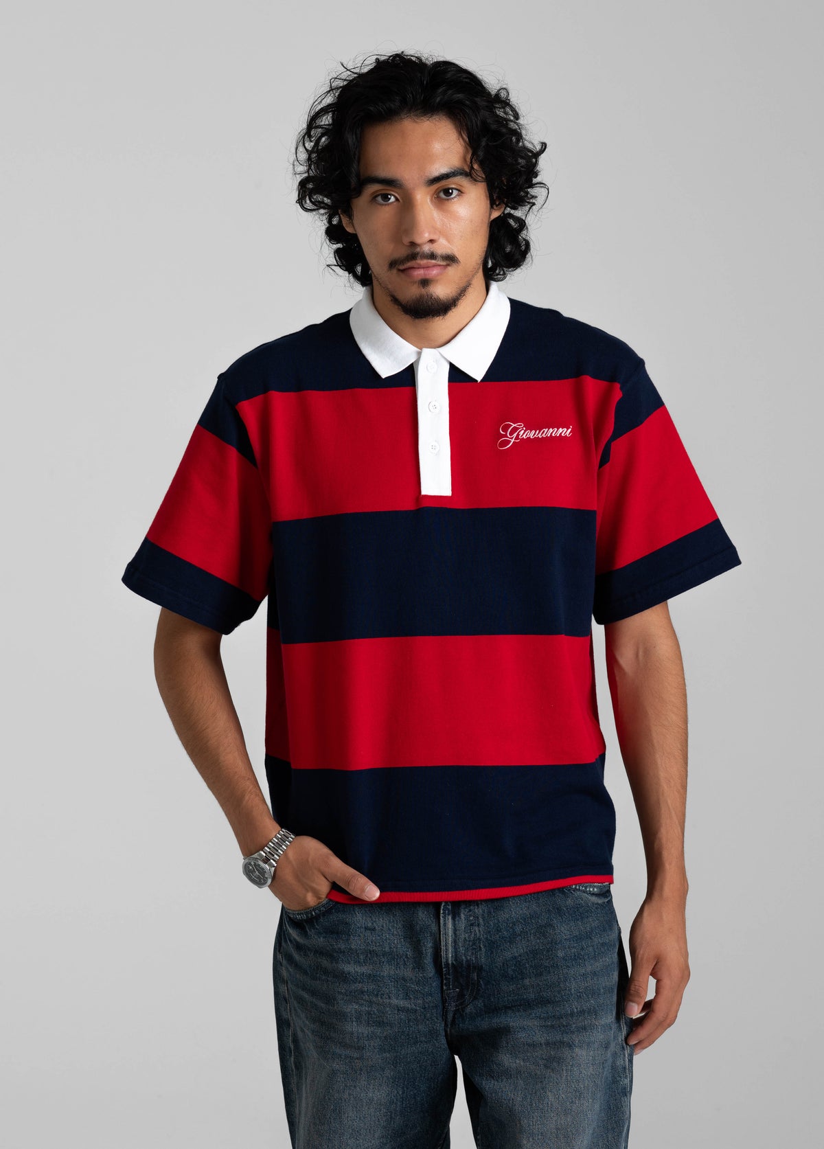 SHORT SLEEVE KNIT RUGBY DIOS GIOVANNI