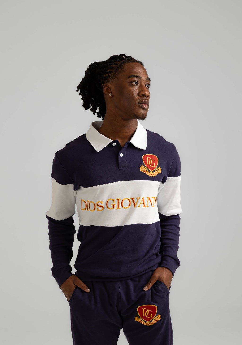 RUGBY POLO SHIRT - INDIGO