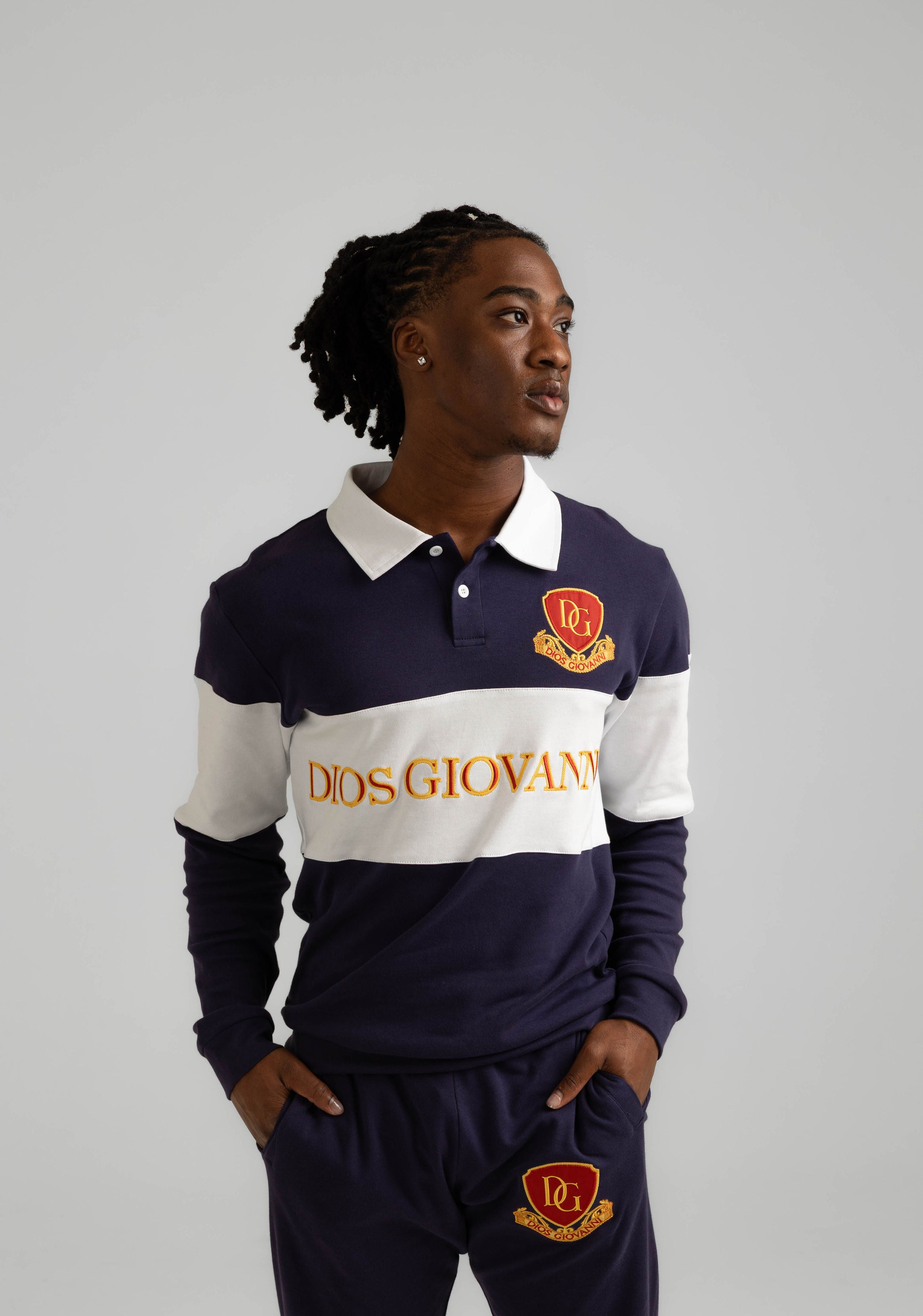 RUGBY POLO SHIRT - INDIGO