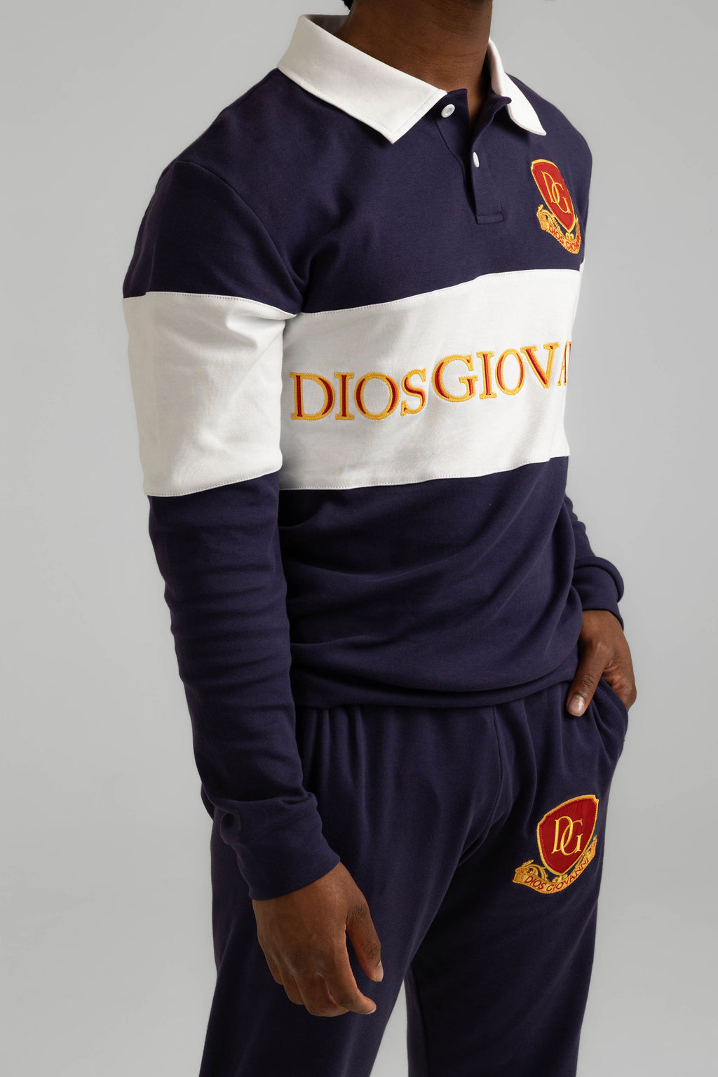 RUGBY POLO SHIRT - INDIGO